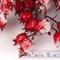 22" Red Frosted Berry Wreath - 22-Inch Iced Hawthorn Twig Berries Holiday Decorative Winter Christmas Berry Wreaths for Front Door, Fireplace, Mantel, Xmas Décor - Christmas Berry Wreath